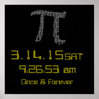 Pi Day Mars 2015 Poster sur mesure