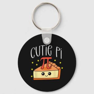 Pi Day Math Lover Student Teacher 3.14 Cutie Pie Keychain