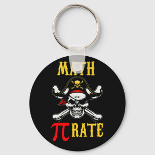 Pi Day Math Math Pi Rate Pirate Keychain