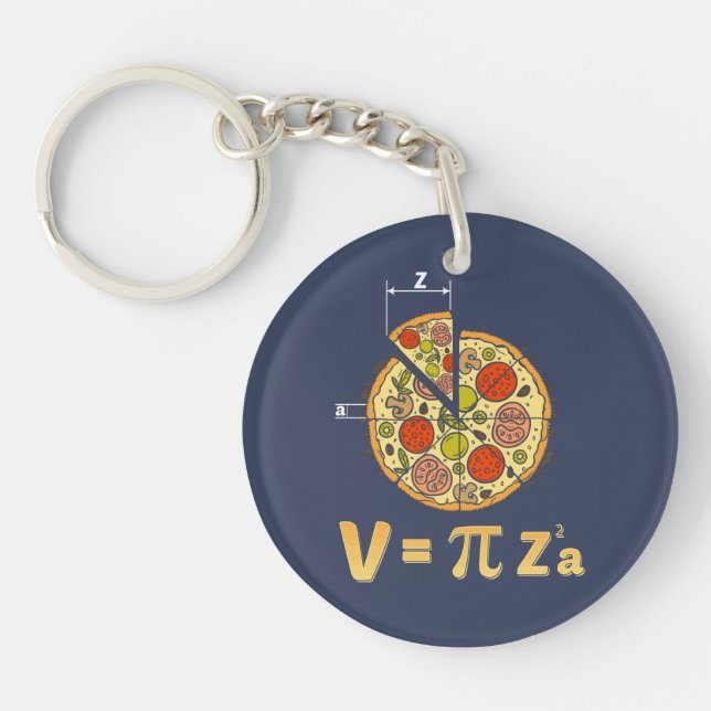 Pi Day Math Nerd 314 Funny Keychain (Front)
