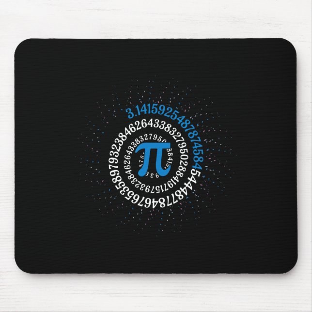 Pi Day Math Nerd Geek 3.1415 Irrational Number Pi  Mouse Pad (Front)