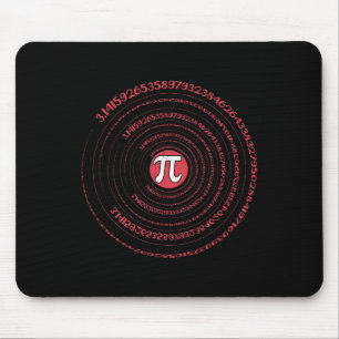 Pi Day Math Nerd Geek 3.1415 Irrational Number Pi Mouse Pad