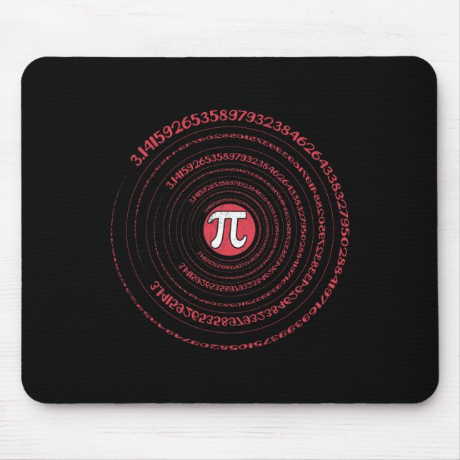 Pi Day Math Nerd Geek 3.1415 Irrational Number Pi  Mouse Pad (Front)