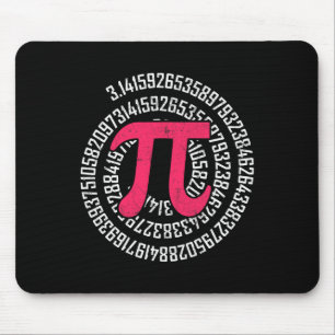 Pi Day Math Nerd Geek 3.1415 Irrational Number Pi  Mouse Pad