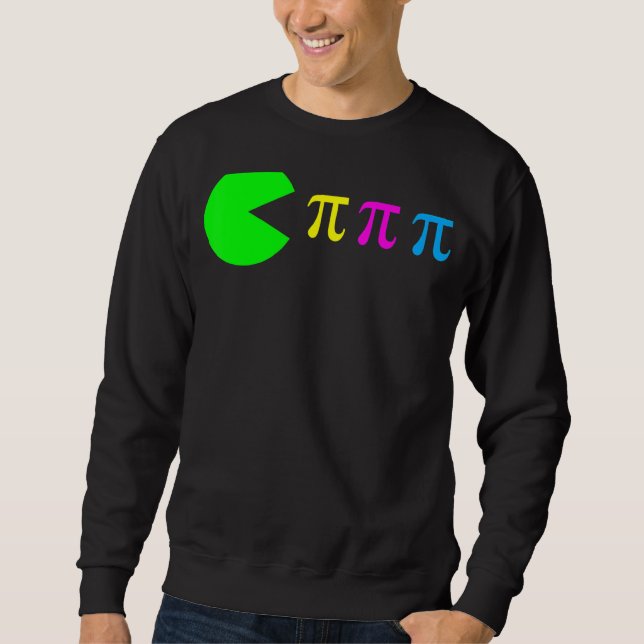 Pi Day Math Science Ate Pi Symbol Colour Sweatshirt (Front)