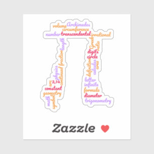 Pi Day Math Word Cloud