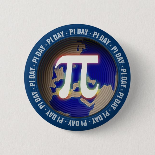 Pi Day on Earth | Math 2 Inch Round Button (Front)