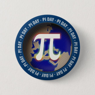 Pi Day on Earth | Math 2 Inch Round Button