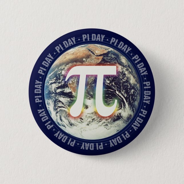 Pi Day on Earth | Math 2 Inch Round Button (Front)