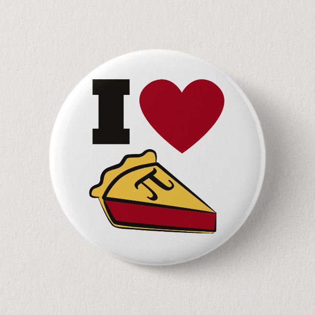 Pi Day Party 2 Inch Round Button (Front)