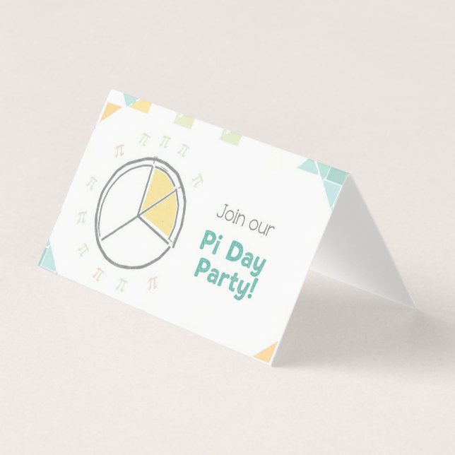 Pi Day Party Invitation (Front)