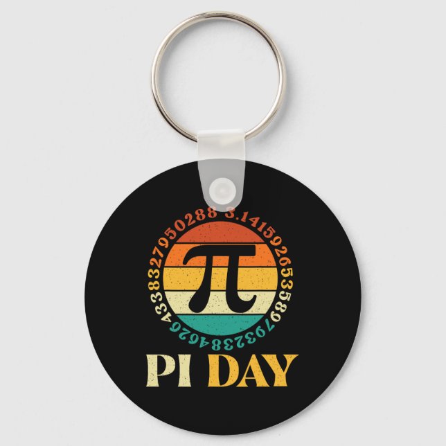 Pi Day - Pi Day Math Lover Pi Symbol Science  Keychain (Front)