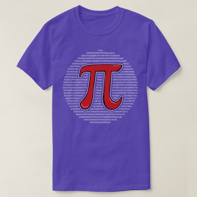 Pi Day Pi Math 6 T-Shirt (Design Front)