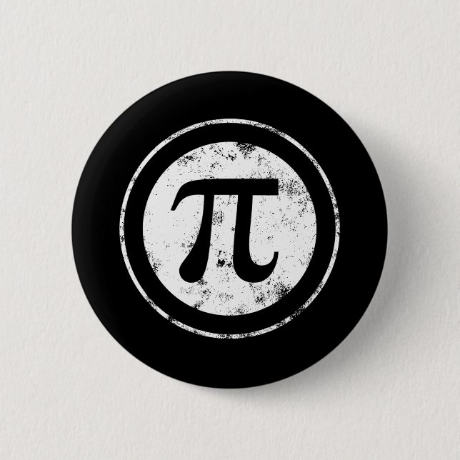 Pi Day Pi Maths 2 Inch Round Button (Front)