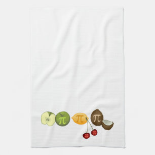 Pi Day, Pi on Various Fruit Kitchen Towel
