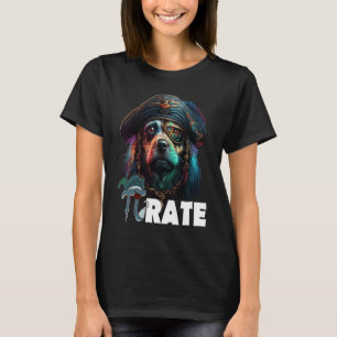 Pi Day Pi rate Dog 314 Funny Math Science Teacher  T-Shirt