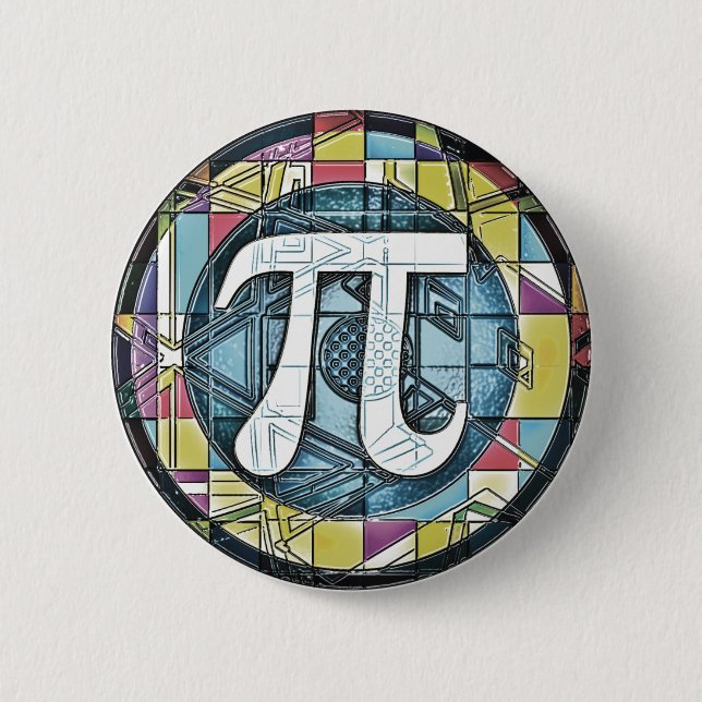 Pi Day Pi Symbols 2 Inch Round Button (Front)