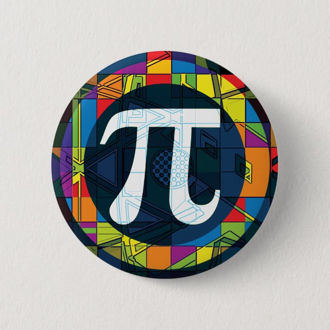 Pi Day Pi Symbols 2 Inch Round Button (Front)