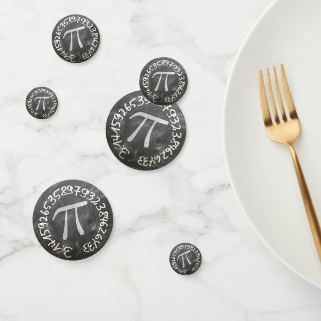 Pi Day PiDay Chalkboard Education Confetti (Group)