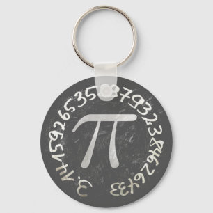Pi Day PiDay Chalkboard Education Keychain