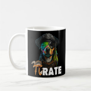 Pi Day Pirate Dog 3 14 Math Science Teacher Pi Rat Coffee Mug