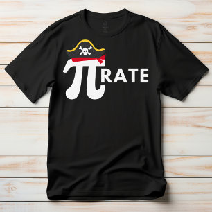 Pi Day Pirate Funny Math Pun T-Shirt