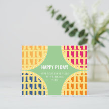 Pi Day Postcard "Happy Pi Day" Delicious Pi