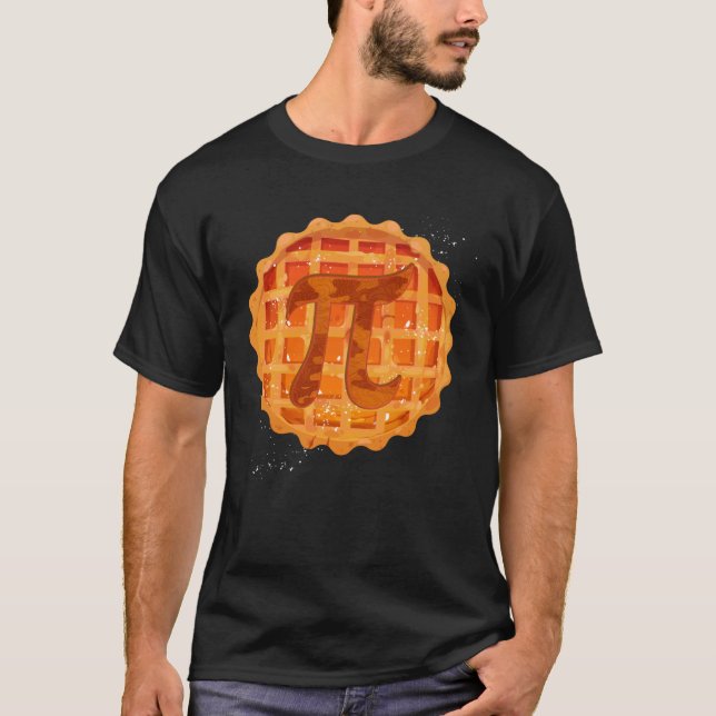 Pi Day Pumpkin Pie Math Teacher T-Shirt (Front)