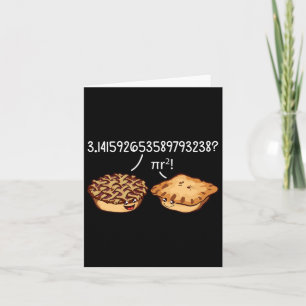 Pi Day Shirt Pi R Squared Formula Math Pie Kawaii  Card