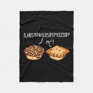 Pi Day Shirt Pi R Squared Formula Math Pie Kawaii  Fleece Blanket