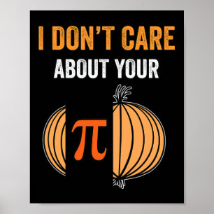 Pi Day Shirt Pi Symbol Onion Funny Math Teacher Pi Poster