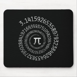 Pi Day Shirt Spiral Pi Math Design For Pi Day 3.14 Mouse Pad