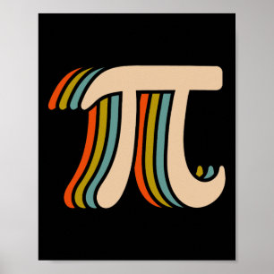 Pi Day Shirt Spiral Pi Math Teacher Student Kids P Poster