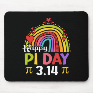 Pi Day Shirt Teacher Rainbow Funny Happy Pi Day 3 Mouse Pad