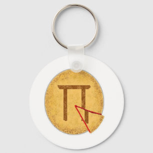 Pi Day Slice Keychain