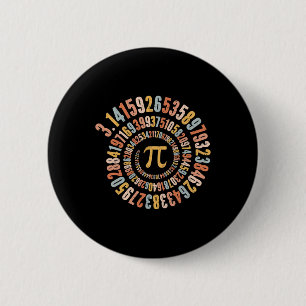 Pi Day Spiral Math Pi 2 Inch Round Button