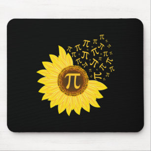 Pi Day Sunflower - 3.14 - Math Teacher - Pi Number Mouse Pad