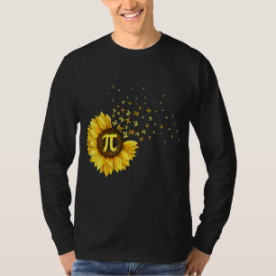 Pi Day Sunflower 3 14 Pi Number Symbol Math Scien T-Shirt
