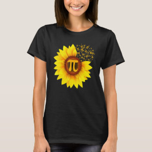 Pi Day Sunflower 3 14 Pi Number Symbol Math Scienc T-Shirt