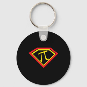 Pi Day Superpi Pi Superhero Math Teacher Mathemati Keychain
