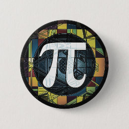 Pi Day Symbol Design dk 2 Inch Round Button