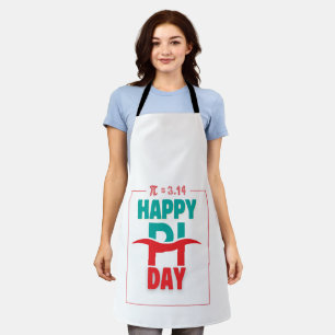 Pi Day T-Shirt – Artistic Design with Pi (π) Equat Apron