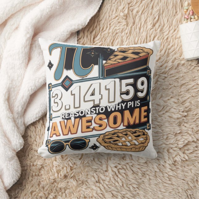 Pi Day Throw Pillow (Blanket)