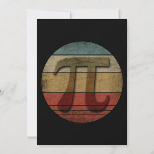 PI DAY VINTAGE INVITATION