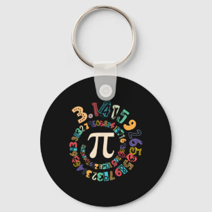 Pi Day Vintage Pi Number 3  Keychain
