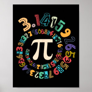 Pi Day Vintage Pi Number 3  Poster