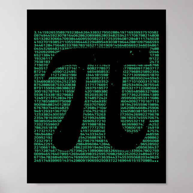 Pi Day Vintage Teacher  Poster (Front)