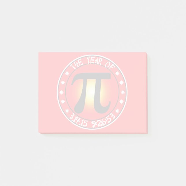 Pi Day - Year of Pi  3/14/15 9:26:53 Post-it Notes (Front)