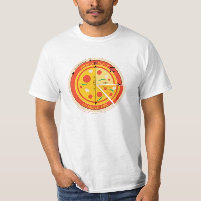 Pi Day 'Za shirt (Front)