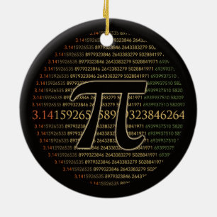 Pi Eclipse Ceramic Ornament